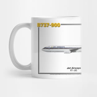 Boeing B737-900 - Jet Airways (Art Print) Mug